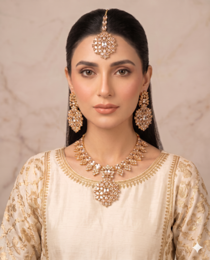 Premium bridal jewellery set in multiple colors